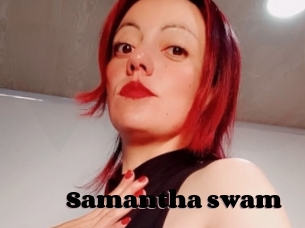 Samantha_swam